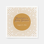 Die Babydusche kommt hier zum neuen Sohn. Serviette (Vorderseite)