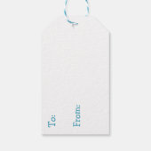 Die Babydusche von Beachy Boy Themed Coastal Geschenkanhänger (Rückseite)