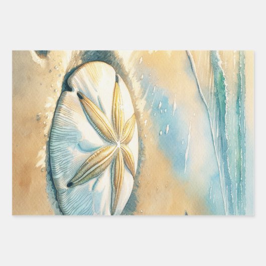 Die Babydusche von Beachy Boy Themed Coastal Geschenkpapier Set (Vorderseite 3)