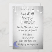 Die Babydusche von Sternen und Moon Boy Einladung (Rückseite)