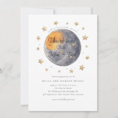 Die Babydusche von The Moon Stars Einladung (Vorderseite)