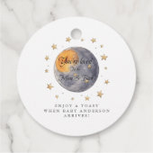 Die Babydusche von The Moon Stars Geschenkanhänger (Rückseite)