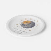 Die Babydusche von The Moon Stars Pappteller (Schrägansicht)