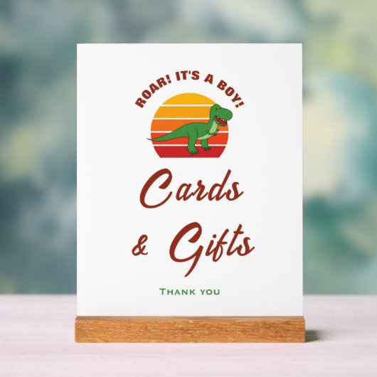 Die Babyduschkarten und das Geschenkszeichen von J Acrylschild (Neutral)