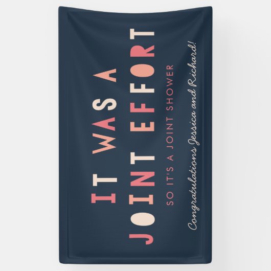 Die Babyparty-Fahnen-//-Marine des Banner (Vertikal)