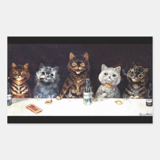 Die Bachelor-Partei Rechteckiger Aufkleber (Vorderseite)