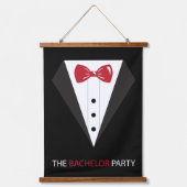 Die Bachelor-Partei Wandteppich Mit Holzrahmen (Vorderseite)