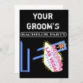 DIE BACHELOR-PARTY IHRER GRUPPE EINLADUNG (Vorne/Hinten)