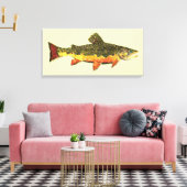 Die Bachforelle Leinwanddruck (Insitu (Wohnzimmer))