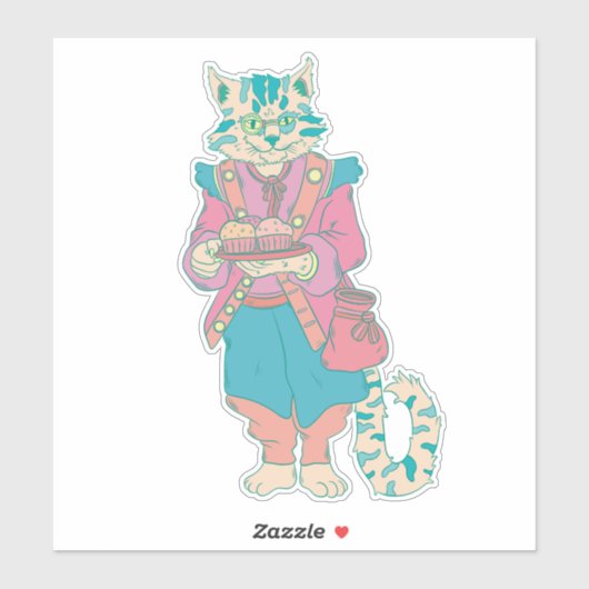 Die Bäckerei Aufkleber (Blatt)