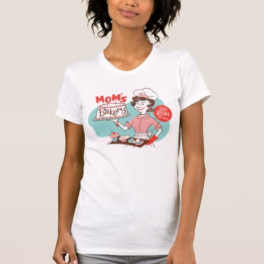 Die Bäckerei-Retro der Mutter der Mama T-Shirt (Vorderseite)