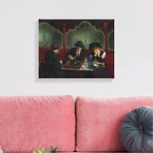 Die Backgammon-Spieler Leinwanddruck (Insitu (Wohnzimmer))