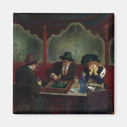 Die Backgammon-Spieler Magnet (Vorne)
