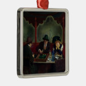 Die backgammon-Spieler Ornament Aus Metall (Rechts)