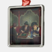 Die backgammon-Spieler Ornament Aus Metall (Links)