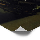 Die Backgammon-Spieler Poster (Ecke)