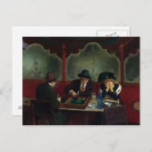 Die Backgammon-Spieler Postkarte (Vorne/Hinten)