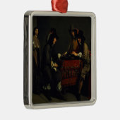 Die backgammon-Spieler Silbernes Ornament (Rechts)