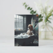 Die Bademäntel im Mittelalter Postkarte (Stehend Vorderseite)