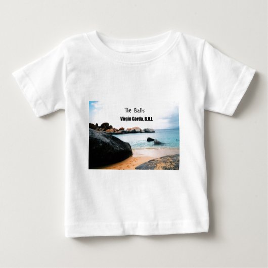 Die Bäder, Jungfrau Gorda B.V.I. Baby T-shirt (Vorderseite)