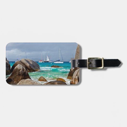 Die Bäder, Jungfrau Gorda, Britische Jungfrauen Gepäckanhänger (Vorderseite horizontal)