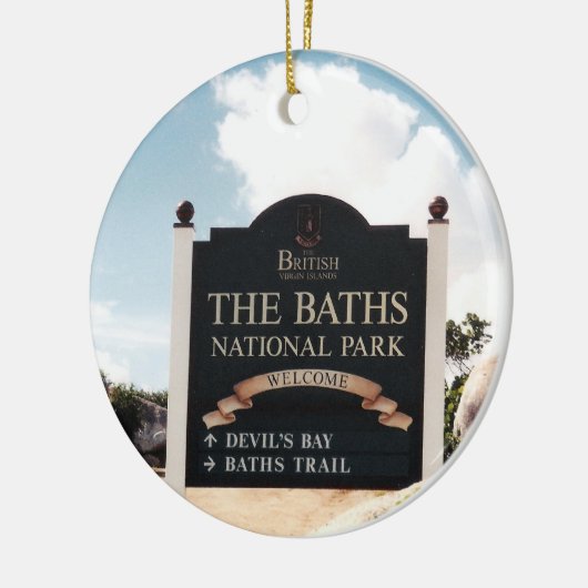 Die Bäder - Jungfrau Gorda Keramik Ornament (Links)