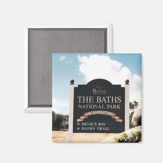 Die Bäder - Jungfrau Gorda Magnet (Vorderseite/Rückseite)