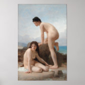 Die Bäder von William-Adolphe Bouguereau Poster (Vorne)