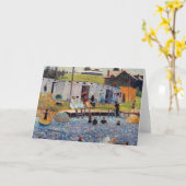 Die Badestunde mit beeindruckendem Renoir-Gemälde Karte (Gelbe Blume)