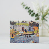 Die Badestunde mit beeindruckendem Renoir-Gemälde Postkarte (Stehend Vorderseite)