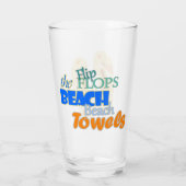 Die Badetücher von Beach Flip Flops - Summer Graph Glas (Rückseite)