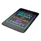 Die Badewanne "Social Media" Badematte (Schrägansicht)