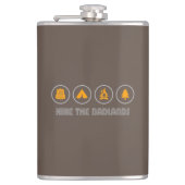 Die Badlands wandern Flachmann (Vorderseite)