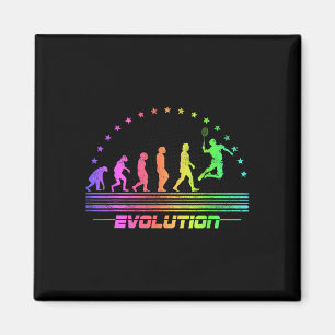 Die Badminton Evolutionen Retro Shuttle Men Badmi Magnet