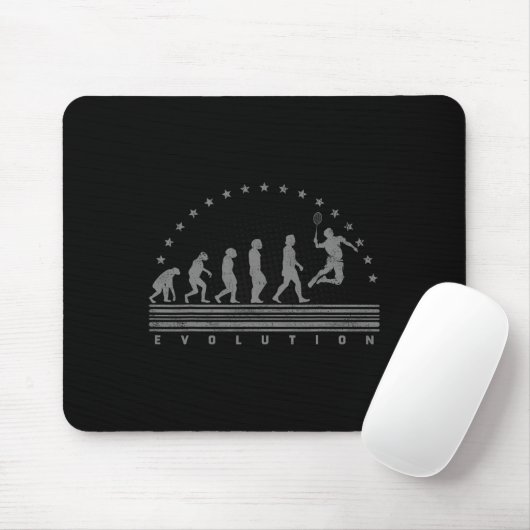 Die Badminton Evolutionen Retro Shuttle Men Badmi Mousepad (Mit Mouse)
