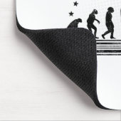 Die Badminton Evolutionen Retro Shuttle Men Badmi Mousepad (Ecke)