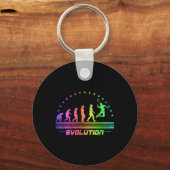Die Badminton Evolutionen Retro Shuttle Men Badmi Schlüsselanhänger (Vorderseite)