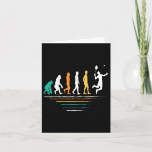 Die Badminton Evolutionen Retro Shuttle Mens Badmi Karte