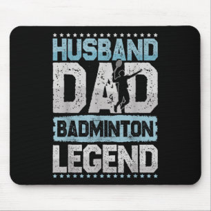 Die Badminton-Legenden Retro-Shuttle Herren-Badmin Mousepad