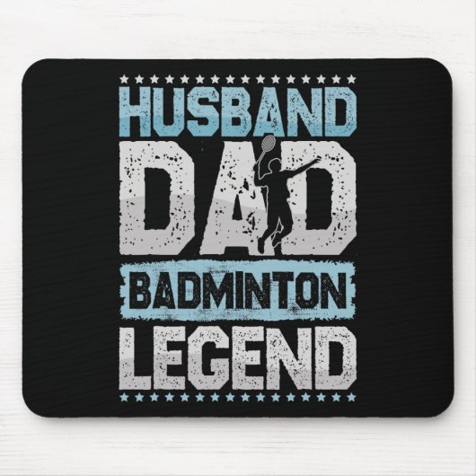 Die Badminton Legends Retro Shuttle Men's Badminto Mousepad (Vorne)