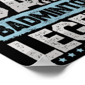 Die Badminton Legends Retro Shuttle Men's Badminto Poster (Ecke)
