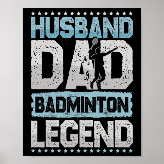 Die Badminton Legends Retro Shuttle Men's Badminto Poster (Vorne)
