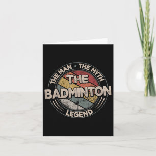 Die Badminton Legends Retro Shuttle Mens Badminton Karte