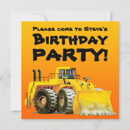 Die BaggerParty Einladungen des kundenspezifisches