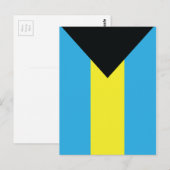 Die Bahamas-Flagge als Postkarten (Vorne/Hinten)