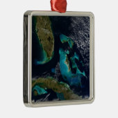 Die Bahamas, Florida und Kuba Silbernes Ornament (Rechts)