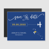 Die Bahamas Hochzeit speichern die Datumskarte, Ka