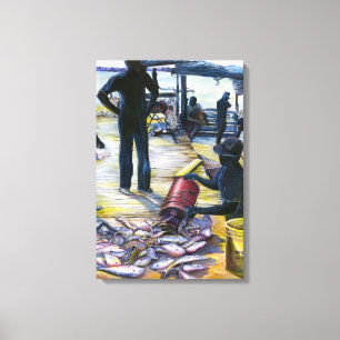 Die Bahamas-Karte von heute Leinwanddruck