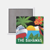 Die Bahamas mit Kreuzfahrtschiff Magnet (Vorderseite/Rückseite)