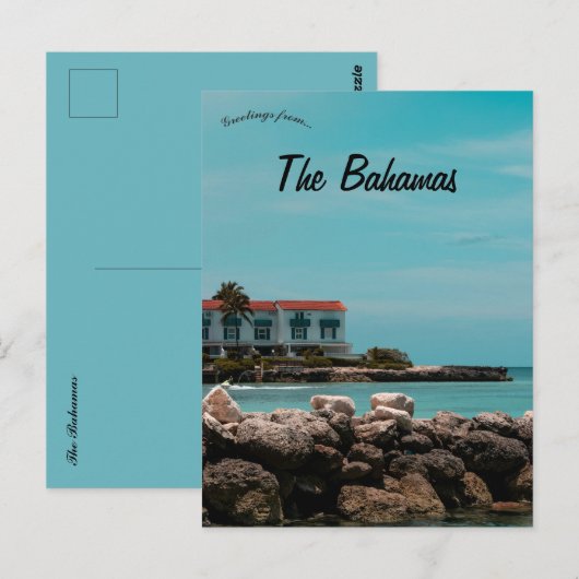 Die Bahamas Postkarte (Vorne/Hinten)